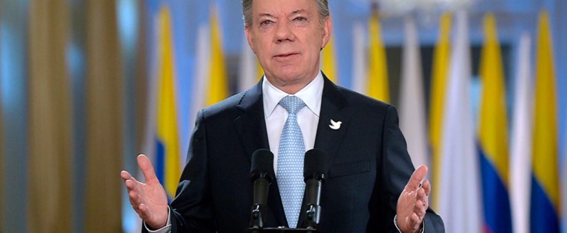 Iglesia felicita a presidente Santos por Nobel de la Paz